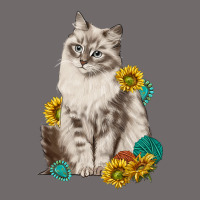 Siberian Cat Sunflower And Gemstone Urban Hoodie | Teevron