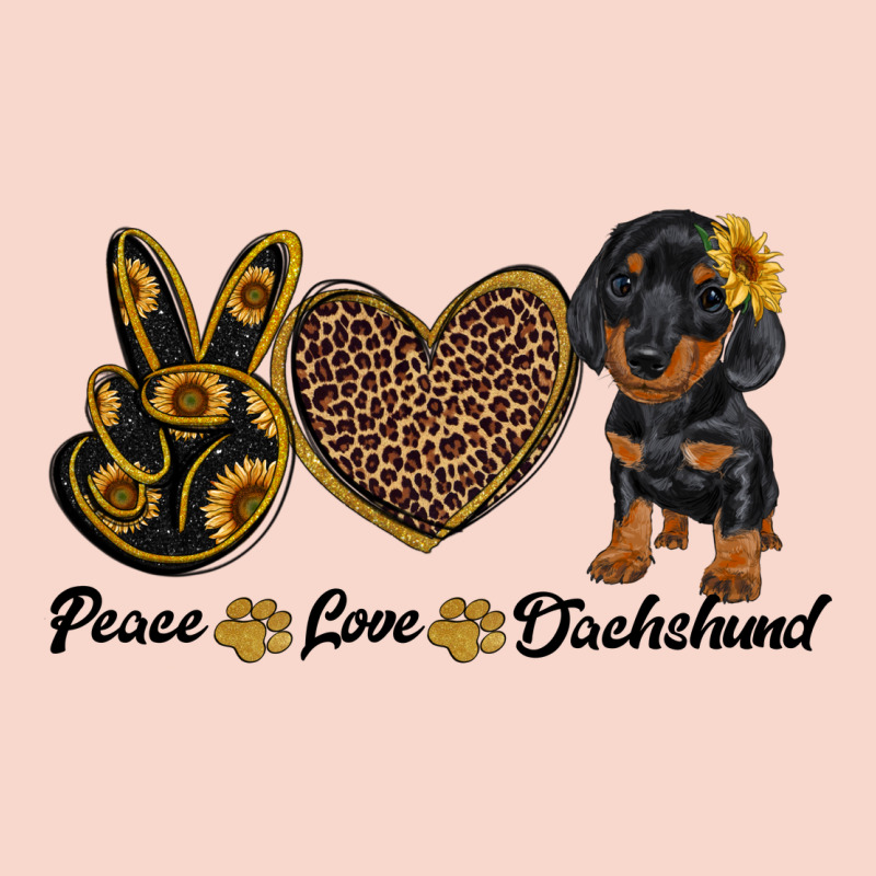 Peace Love Dachshund Urban Hoodie by RanaPortraitStore | Teevron