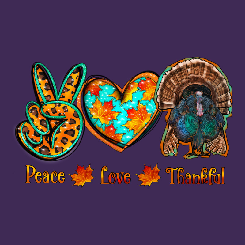 Peace Love Thankful Premium Hoodie by RanaPortraitStore | Teevron