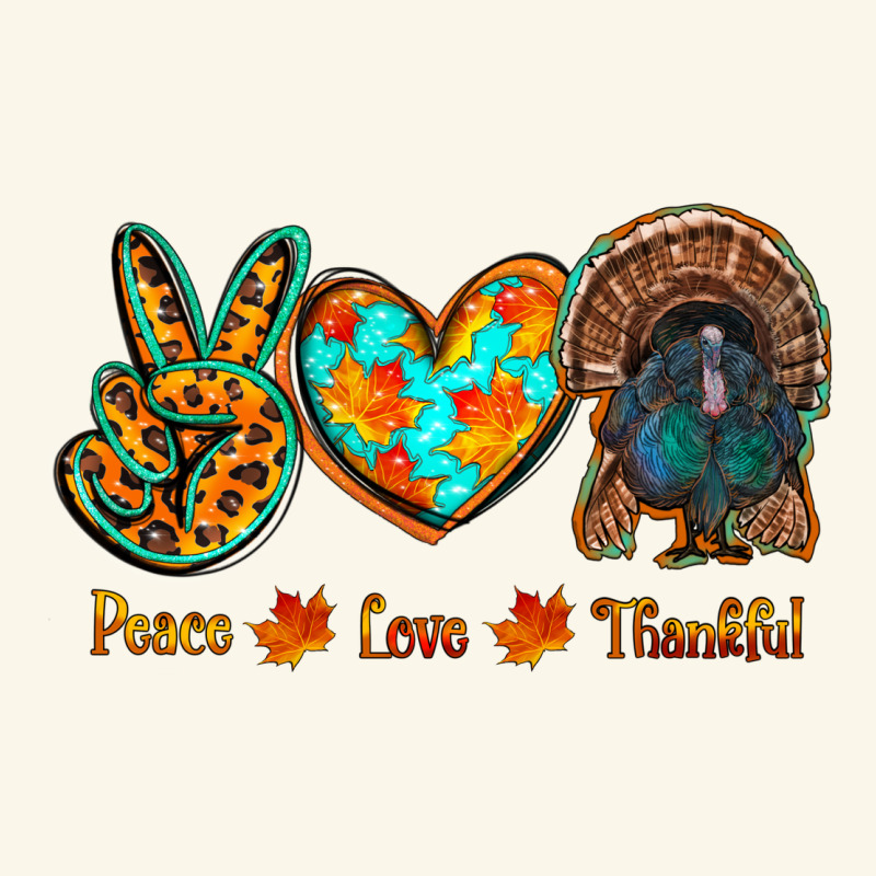 Peace Love Thankful Premium Hoodie by RanaPortraitStore | Teevron