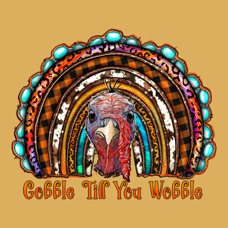Gobble Till You Wobble Thanksgiving Rainbow Premium Hoodie by RanaPortraitStore | Teevron