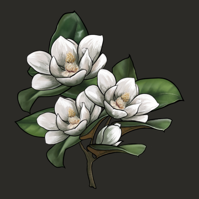 Magnolia Flower Illustration Heavy Core Tee by LillyAllenDesigns | Teevron