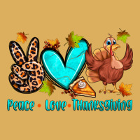 Peace Love Thanksgiving Premium Hoodie | Teevron