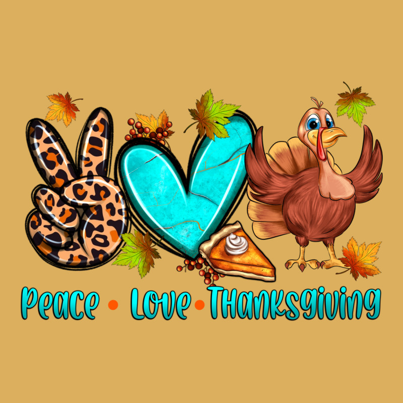 Peace Love Thanksgiving Premium Hoodie by Zillion Design Studio | Teevron