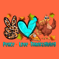 Peace Love Thanksgiving Premium Hoodie | Teevron