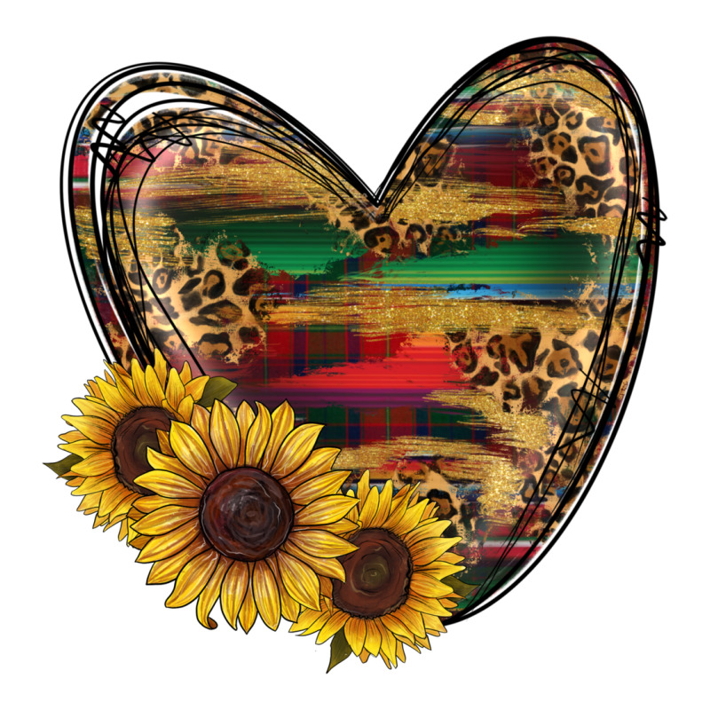 Western Sunflowers Heart Premium Hoodie by RanaPortraitStore | Teevron