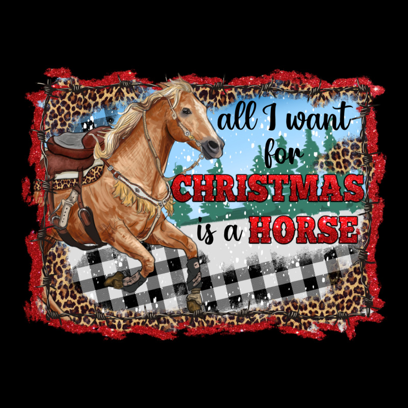 All I Want For Christmas Is A Horse  With Farm Urban Hoodie by RanaPortraitStore | Teevron