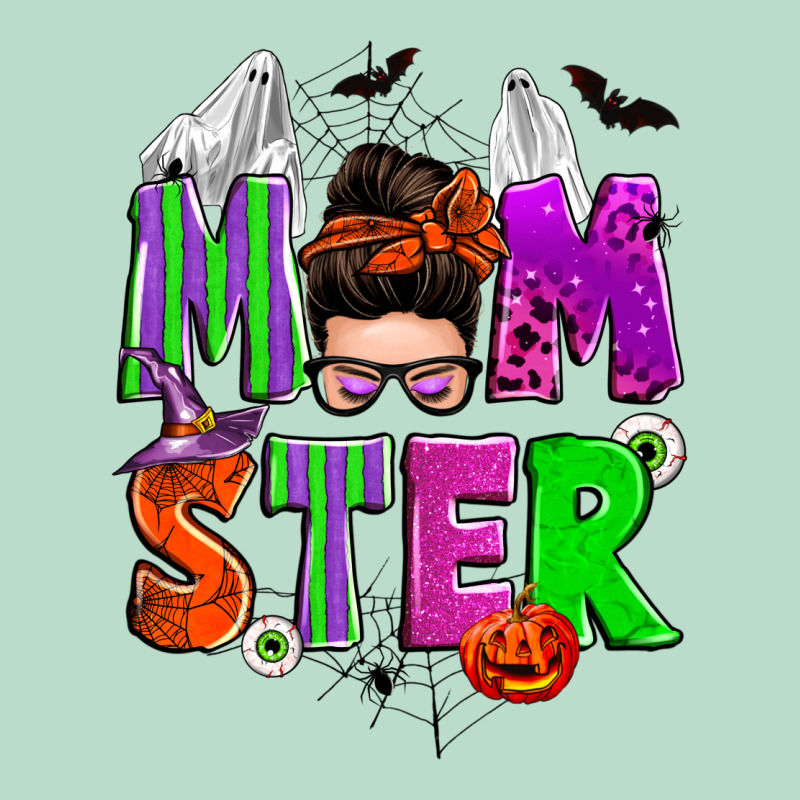 Halloween Momster Messy Bun Premium Hoodie by Zillion Design Studio | Teevron