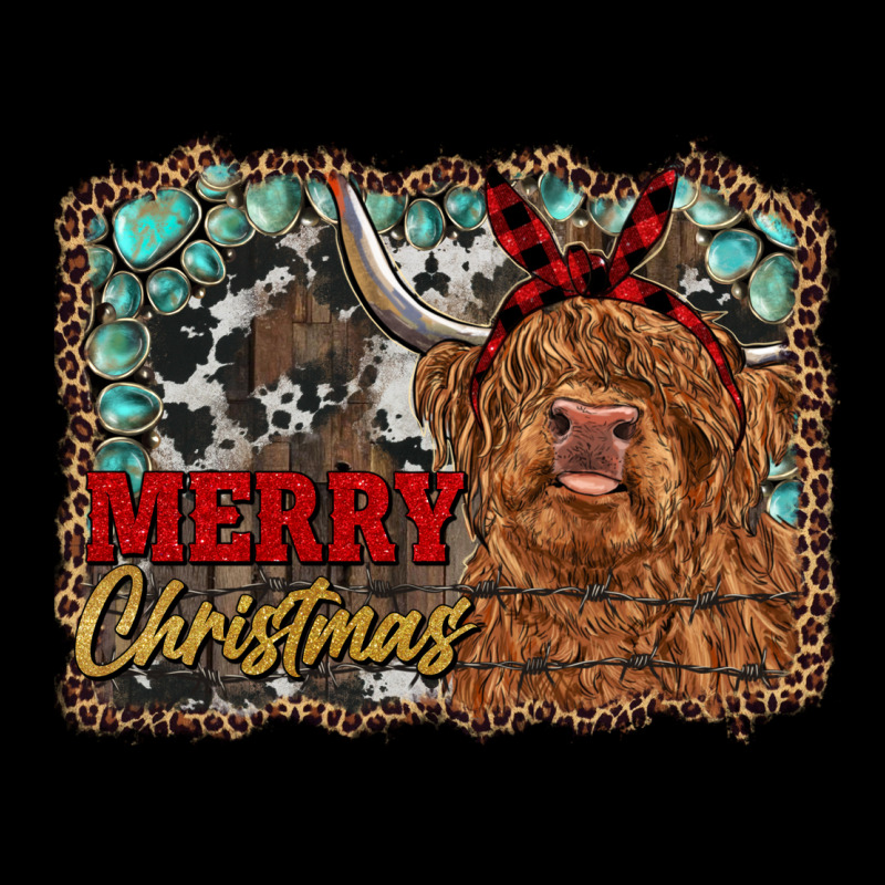 Merry Christmas Highland Cow Urban Hoodie by RanaPortraitStore | Teevron