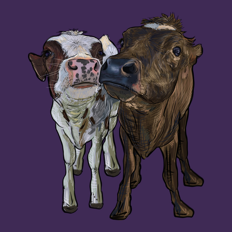 Two Heifer Cows Premium Hoodie by RanaPortraitStore | Teevron