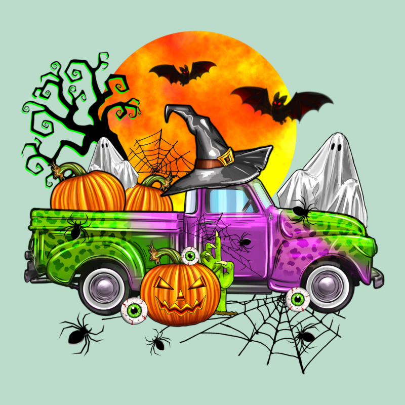 Halloween Farm Truck Premium Hoodie by Zillion Design Studio | Teevron