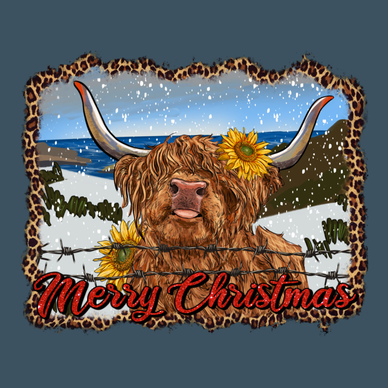 Merry Christmas Highland Cow With Farm Urban Hoodie by RanaPortraitStore | Teevron