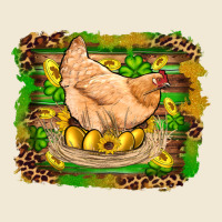 St Patricks Day Farm Chicken Gold Eggs Leopard Serape Glitter Ladies Tee | Teevron
