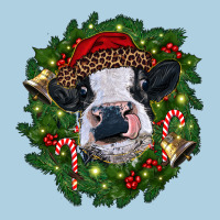 Heifer Cow With Christmas Wreath Premium Hoodie | Teevron