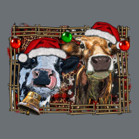 Christmas Heifers With Leopard And Cowhide Background Premium Hoodie | Teevron