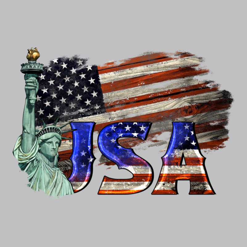 Usa  Statue Of Liberty Long Sleeve Tee by BarkalooDesign | Teevron