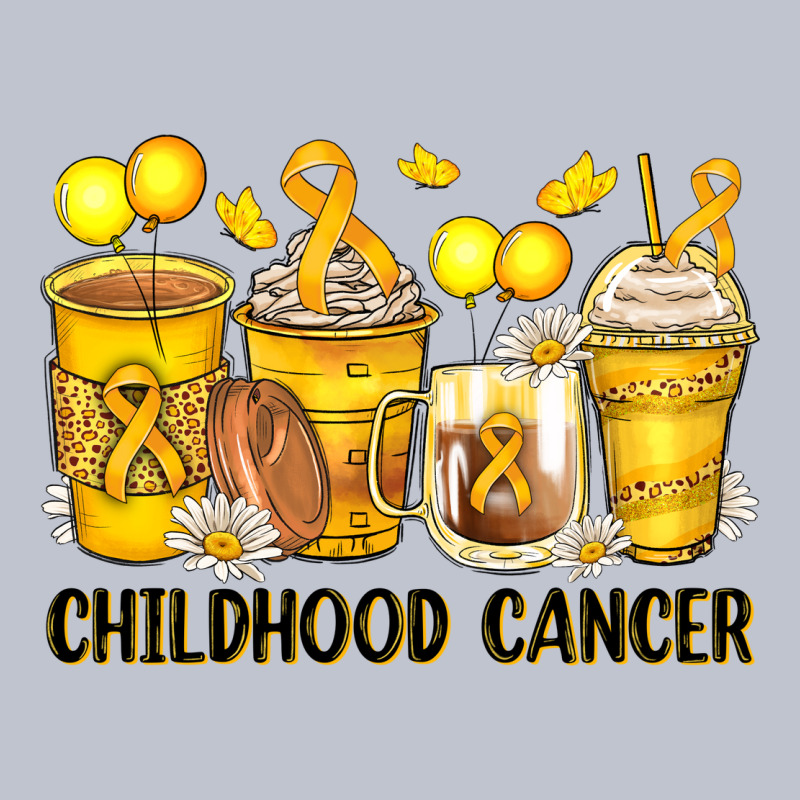 Childhood Cancer Coffee Cups Premium Hoodie by Zillion Design Studio | Teevron