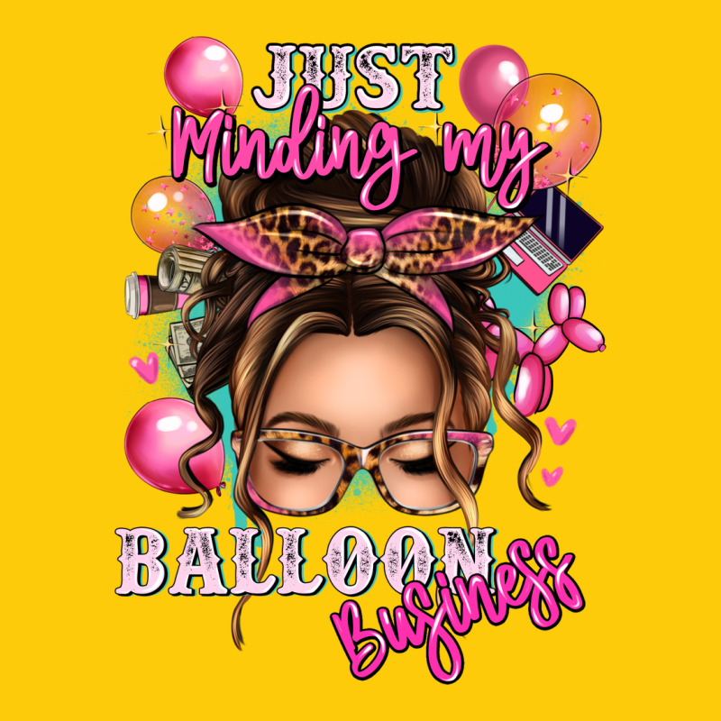 Just Minding My Balloon Business Messy Bun Premium Hoodie by texasbilliewilder | Teevron