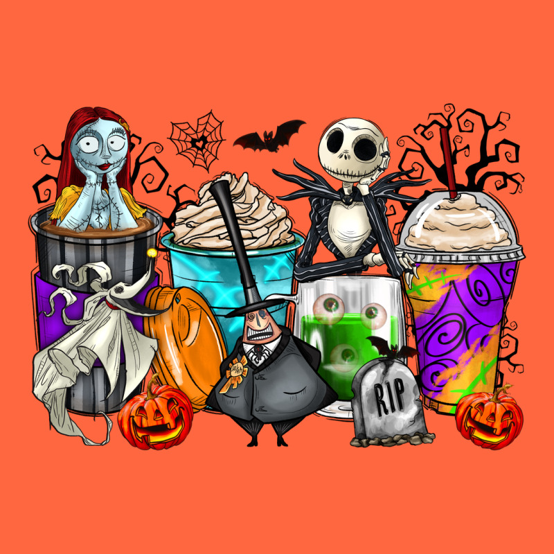 Halloween Cartoon Characters Coffee Cups Premium Hoodie by Zillion Design Studio | Teevron