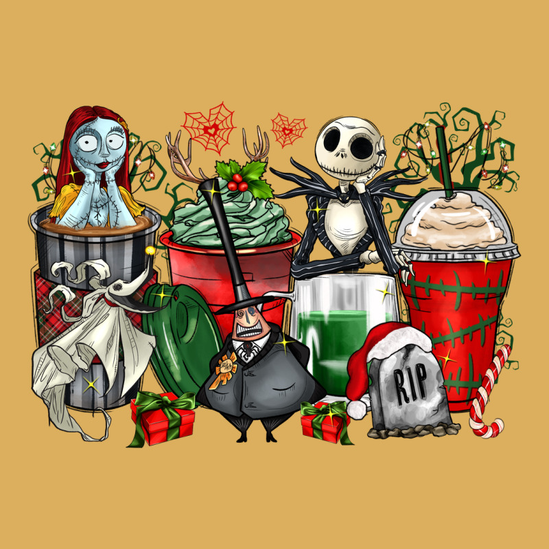 Christmas Cartoon Characters Coffee Cups Premium Hoodie by Zillion Design Studio | Teevron