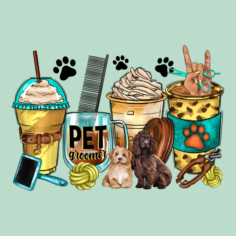 Pet Groomer Coffee Cups Premium Hoodie by Zillion Design Studio | Teevron