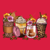 Leopard Rose Glitter Flowers Coffee Cups Premium Hoodie | Teevron