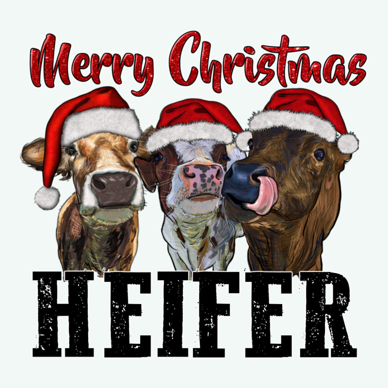 Merry Christmas Heifer Premium Hoodie by RanaPortraitStore | Teevron