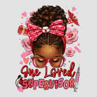 One Loved Supervisor Afro Messy Bun Premium Hoodie | Teevron