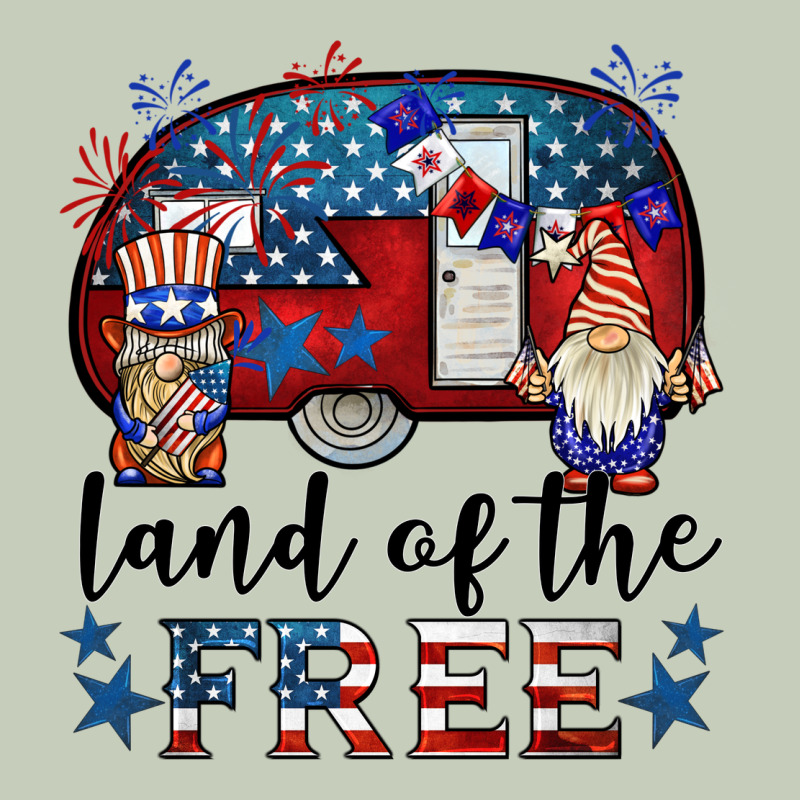 Land Of The Free Caravan Gnomies Long Sleeve Tee by BarkalooDesign | Teevron
