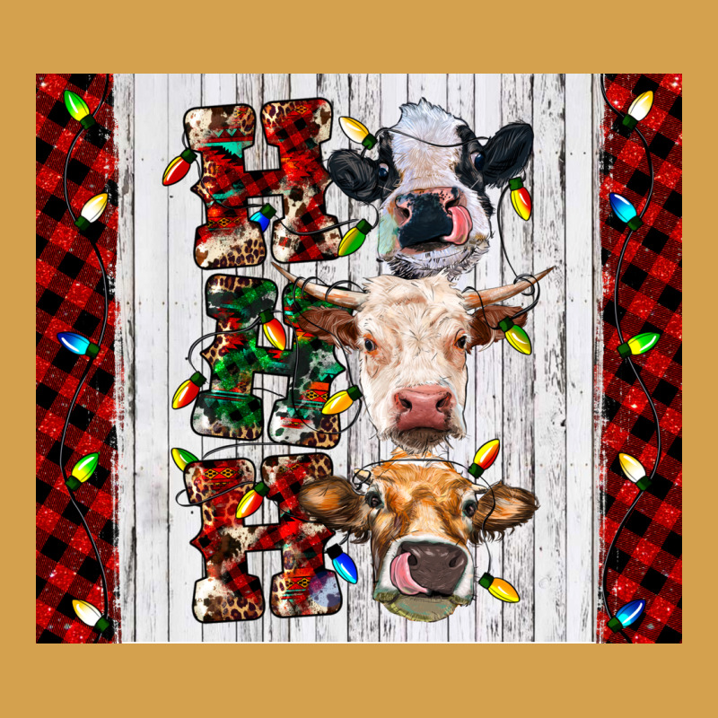 Ho Ho Ho Christmas Cow Urban Hoodie by RanaPortraitStore | Teevron