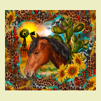 Western Horse And Sunflower Urban Hoodie | Teevron