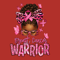 Brest Cancer Warrior Afro Messy Bun Premium Hoodie | Teevron