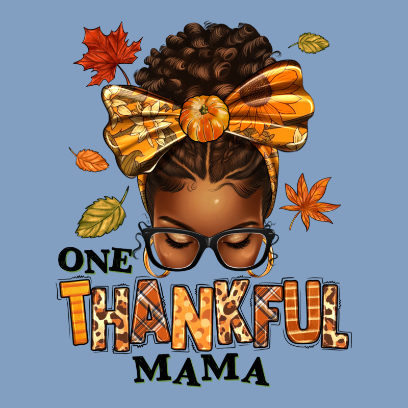 One Thankful Mama Afro Messy Bun Urban Hoodie by texasbilliewilder | Teevron