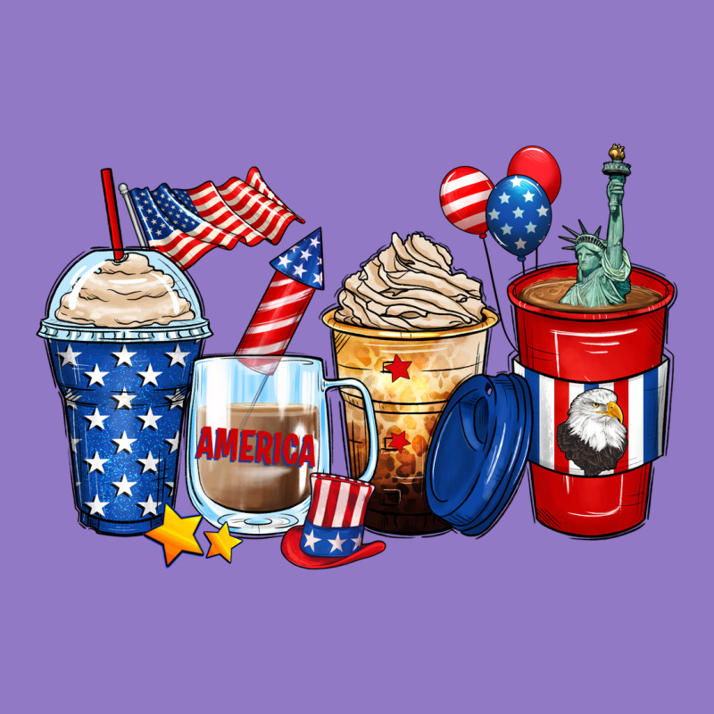 4th Of July Coffee Cups Urban Hoodie by Zillion Design Studio | Teevron