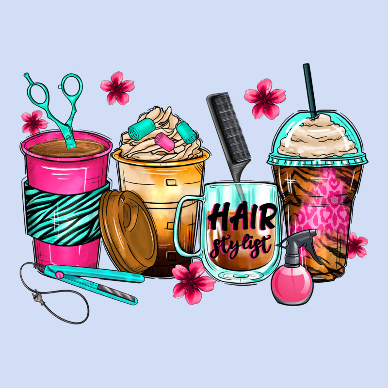 Hairstylist Coffee Cups Urban Hoodie by Zillion Design Studio | Teevron