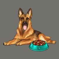 German Shepherd With Food Bowl Premium Hoodie | Teevron