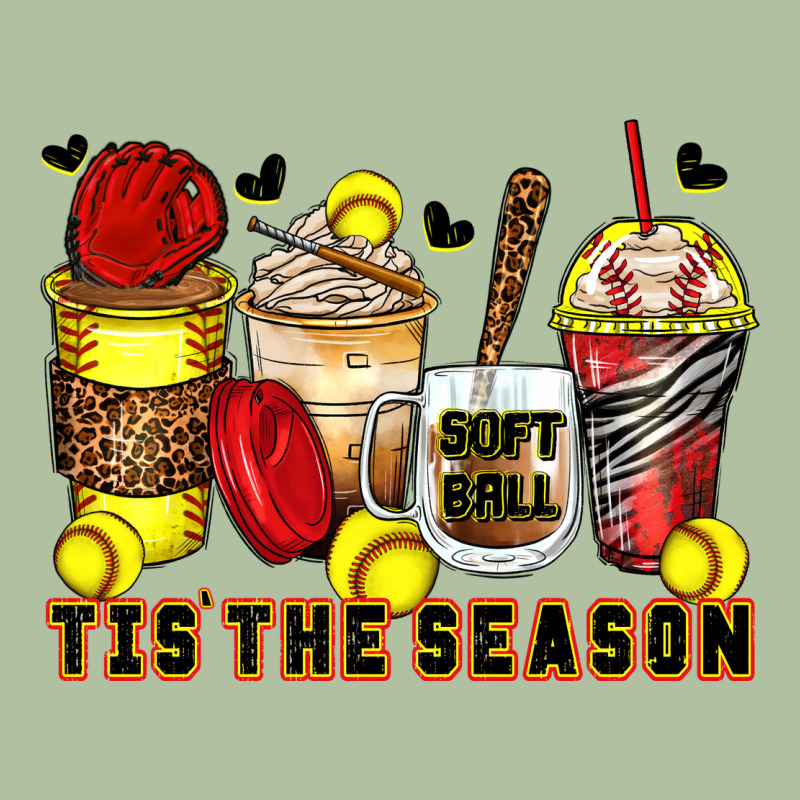 Tis' The Season Softball Coffee Cups Urban Hoodie by Zillion Design Studio | Teevron