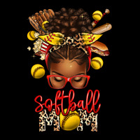 Softball Mom Afro Messy Bun Urban Hoodie | Teevron