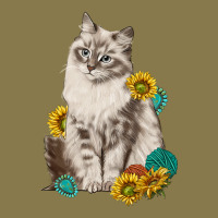Siberian Cat Sunflower And Gemstone Premium Hoodie | Teevron