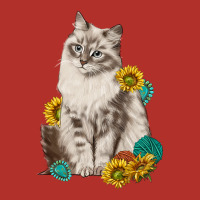 Siberian Cat Sunflower And Gemstone Premium Hoodie | Teevron