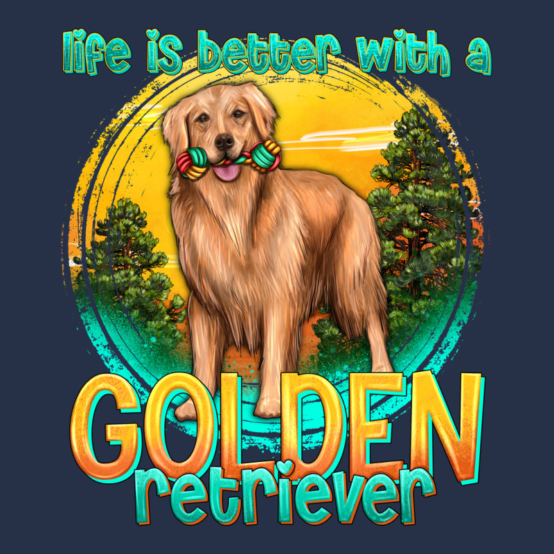 Life Is Better With A Golden Retriever Premium Hoodie by texasbilliewilder | Teevron