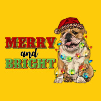 Merry And Bright English Bulldog Premium Hoodie | Teevron