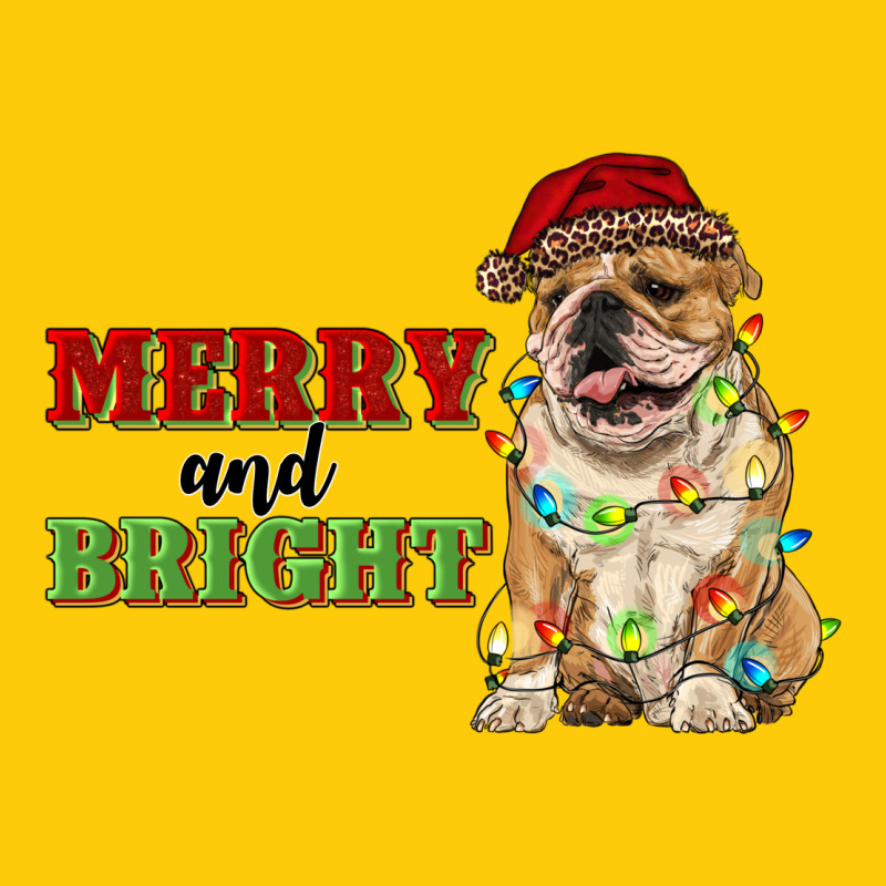 Merry And Bright English Bulldog Premium Hoodie by RanaPortraitStore | Teevron