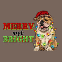 Merry And Bright English Bulldog Premium Hoodie | Teevron