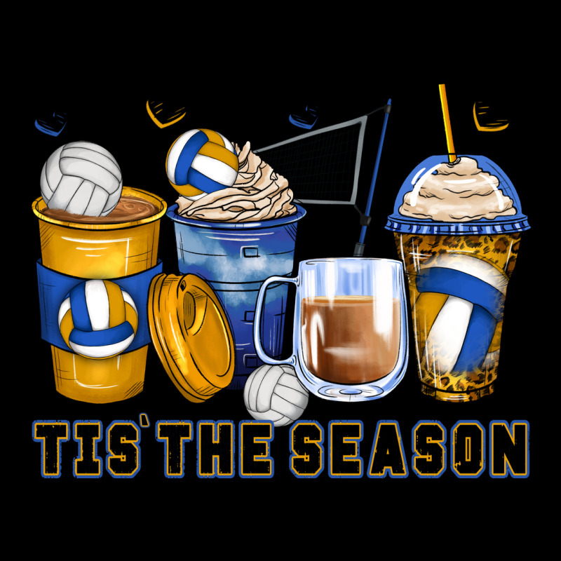 Tis' The Season Volleyball Coffee Cups Urban Hoodie by Zillion Design Studio | Teevron