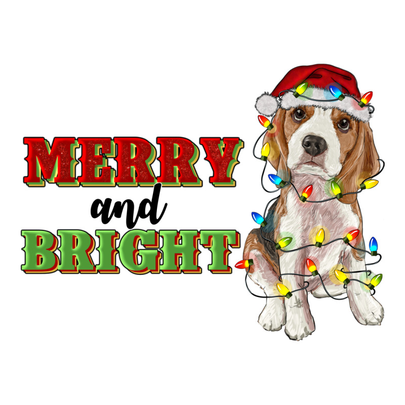 Merry And Bright Beagle Premium Hoodie by RanaPortraitStore | Teevron