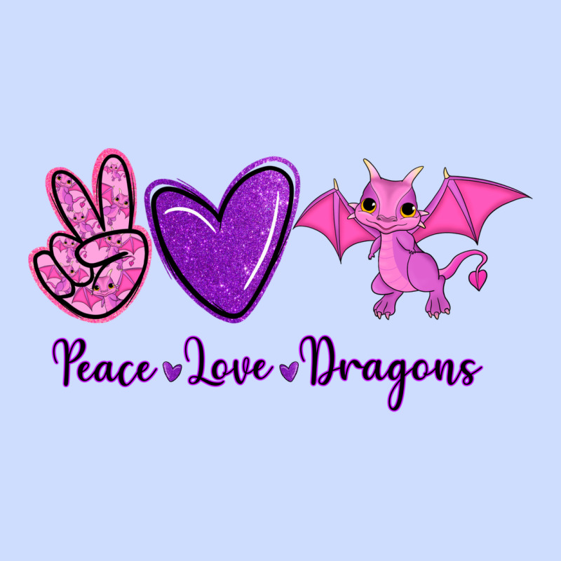 Peace Love Dragons Urban Heavy Tee by RanaPortraitStore | Teevron
