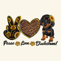 Peace Love Dachshund Premium Hoodie | Teevron