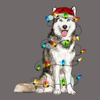 Husky With Christmas Lights Urban Hoodie | Teevron