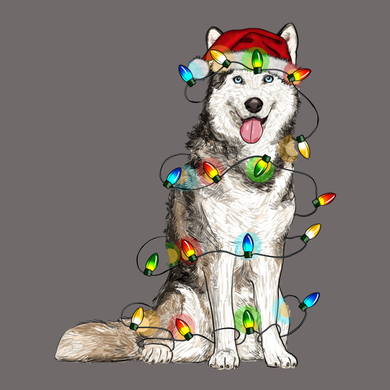 Husky With Christmas Lights Urban Hoodie by RanaPortraitStore | Teevron
